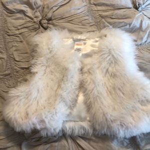 Gymboree faux fur vest
